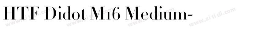 HTF Didot M16 Medium字体转换